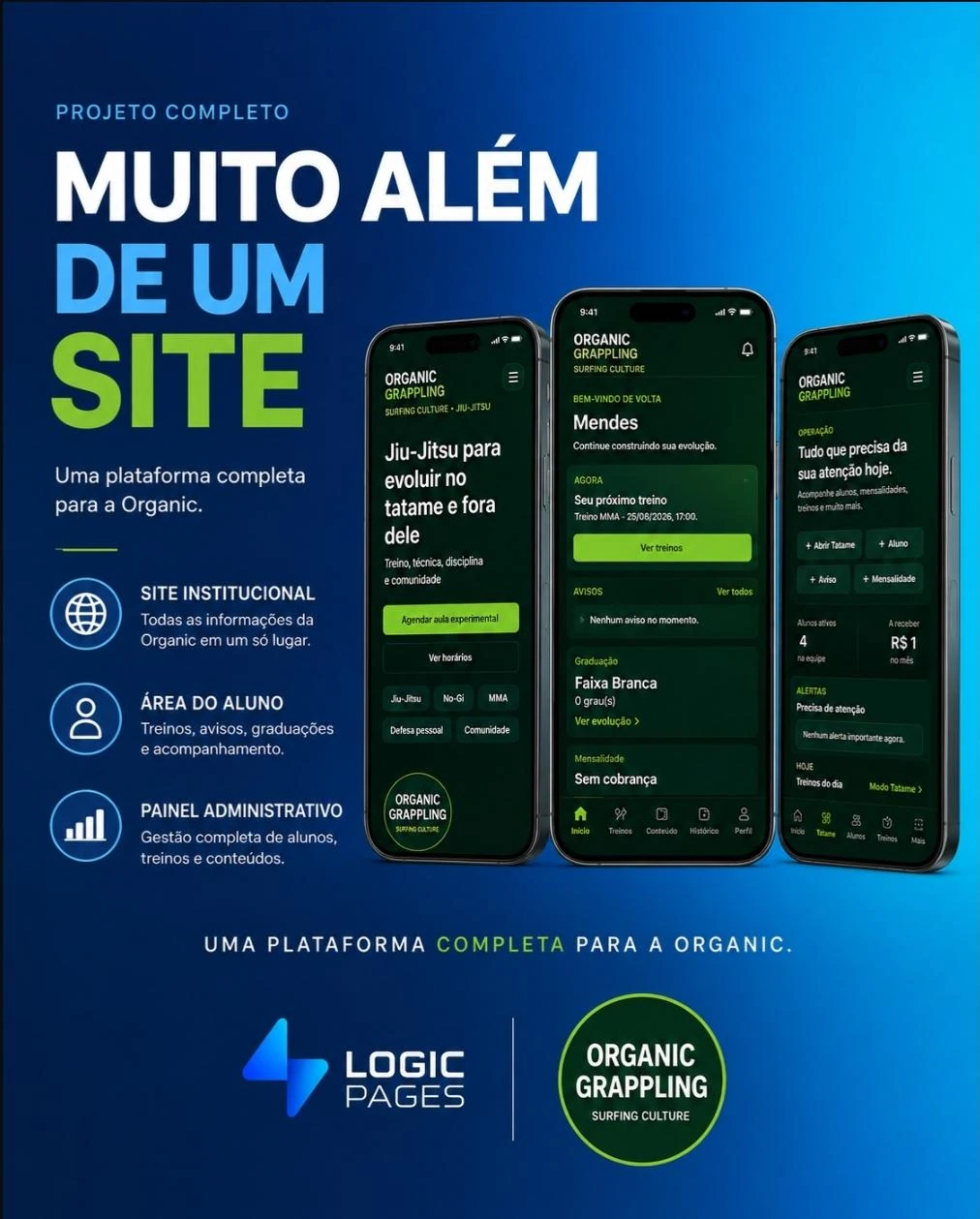 Apresentação do projeto completo Organic Grappling